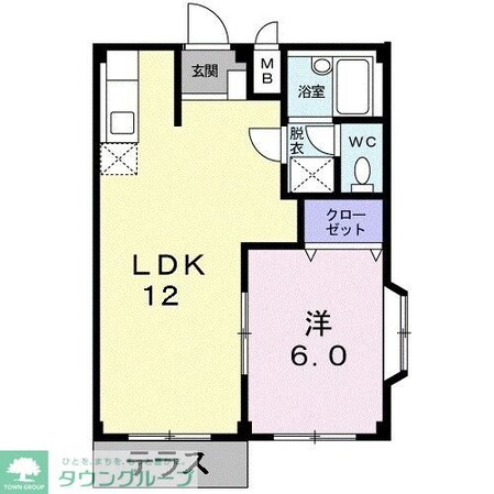 エルディム・山崎の物件間取画像